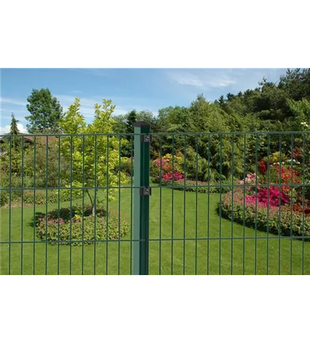 Doppelstabmattenzaun 143 x 251 cm, moosgrün, 8/6/8, Standard