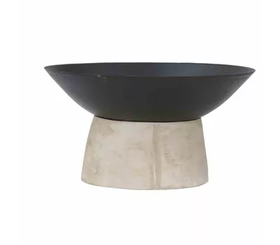 Siena Garden Feuerschale Modern Fuß Ø50xH27,5cm schwarz Beton Siena Garden Feuerschale Modern Fuß Ø50xH27,5cm schwarz Beton