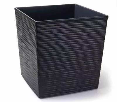 Siena Garden Pflanzkübel Biron, eckig, 40x40x41,5 cm Rillenoptik graphit Kunststoff Siena Garden Pflanzkübel Biron, eckig, 40x40x41,5 cm Rillenoptik graphit Kunststoff