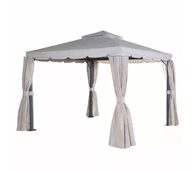 Siena Garden Dubai Alu-Pavillon 3x3m anthrazit/natur  Siena Garden Dubai Alu-Pavillon 3x3m anthrazit/natur