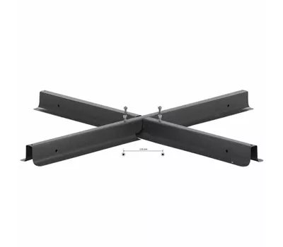 Siena Garden Kreuzständer für Ampelschirme 100x100x6 cm Stahl  Siena Garden Kreuzständer für Ampelschirme 100x100x6 cm Stahl