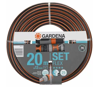 Gardena Comfort Flex Schlauch mit Systemteilen 13 mm (1/2") 20 m  Gardena Comfort Flex Schlauch mit Systemteilen 13 mm (1/2") 20 m