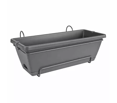 Elho Blumenkasten Barcelona Allin1 50 cm x 20 cm x 17 cm anthrazit Kunststoff Elho Blumenkasten Barcelona Allin1 50 cm x 20 cm x 17 cm anthrazit Kunststoff