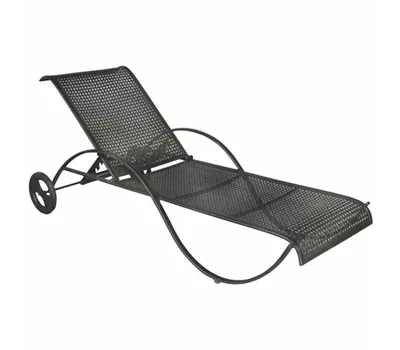 MBM Gartenliege Romeo 188 cm x 77 cm x 78 cm marone Eisen  MBM Gartenliege Romeo 188 cm x 77 cm x 78 cm marone Eisen