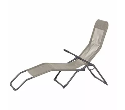 Bäderliege Brigo silber/taupe Stahlrohrgestell, Bezug taupe Bäderliege Brigo silber/taupe Stahlrohrgestell, Bezug taupe