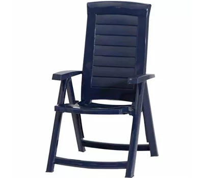 Gartensessel Aruba klappbar 61 x 72 x 110 cm blau Kunststoff  Gartensessel Aruba klappbar 61 x 72 x 110 cm blau Kunststoff