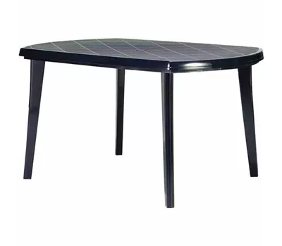 Elise Tisch 137x90cm blau oval, Vollkunststoff Elise Tisch 137x90cm blau oval, Vollkunststoff