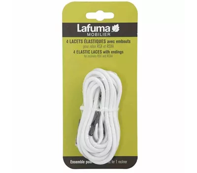 Lafuma Gummischnüre mit Endkappe weiß Lafuma Gummischnüre mit Endkappe weiß