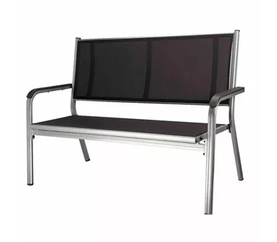 Kettler 2er-Gartenbank Basic Plus Silber/Grau Kettler 2er-Gartenbank Basic Plus Silber/Grau