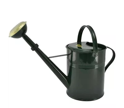Gießkanne mit Messingbrause und Gummid 9L grün Gießkanne mit Messingbrause und Gummid 9L grün