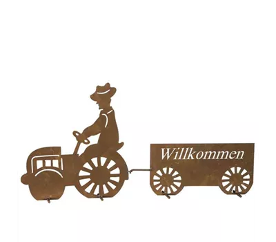 H.G-Deko Willkommensschild Traktor 43cm H.G-Deko Willkommensschild Traktor 43cm