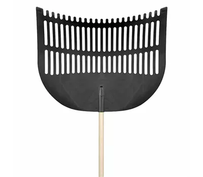 Flora Laubschaufel mit Stiel 70cm schwarz  Flora Laubschaufel mit Stiel 70cm schwarz