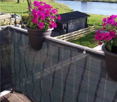 Balkonbespannung 500 x 90cm anthrazit