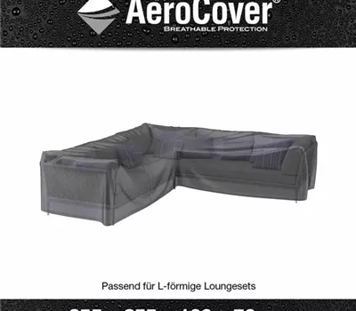 Aerocover Schutzhülle für Eck- Loungeset 255x255x100xH70 cm