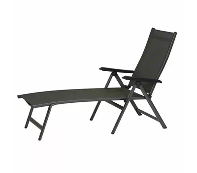 MWH Sonnenliege Elements Textilgewebe 145 cm x 70 cm x 104,5 cm anthrazit MWH Sonnenliege Elements Textilgewebe 145 cm x 70 cm x 104,5 cm anthrazit