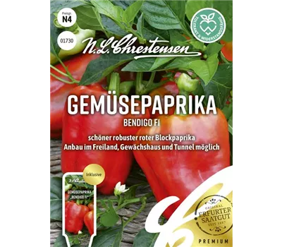 Paprikasamen 'Bendigo F1' Paprikasamen 'Bendigo F1'
