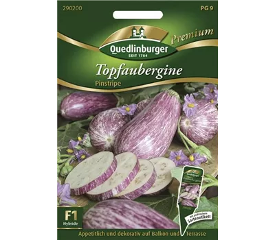 Auberginensamen 'Pinstripe F1' Auberginensamen 'Pinstripe F1'