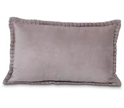 fleur ami MADELEINE - Cotton Velvet Enzyme Wash Blanket Stitch Border Cushion