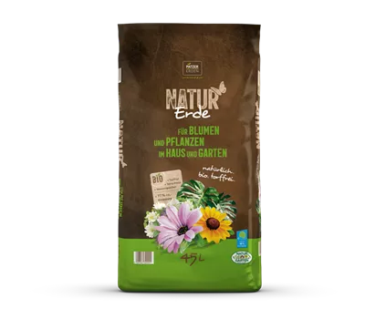 NATUR Erde für Blumen und Pflanzen im Haus und im Garten NATUR Erde für Blumen und Pflanzen im Haus und im Garten