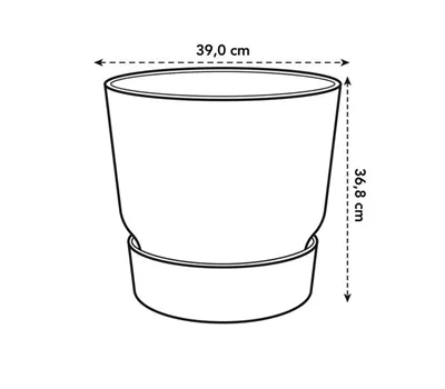 Elho Topf rund weiss Elho Topf rund weiss