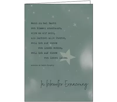 Wenn du bei Nacht den Himmel .... Wenn du bei Nacht den Himmel ....