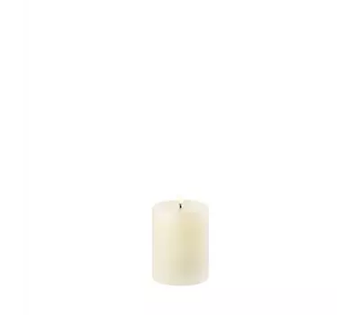 LED pillar candle, Ivory