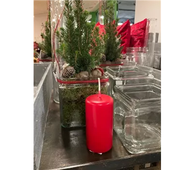 Stumpenkerzen Kopschitz rot