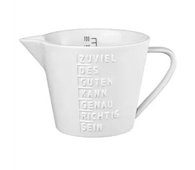 PET Messbecher Zuviel des Guten